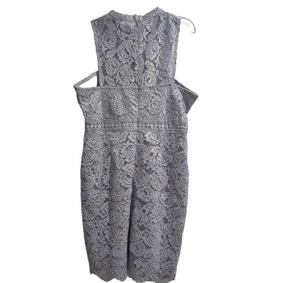 Boohoo Lace Dress Gray SIZE 8 gray - Picture 2 of 2
